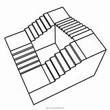 Penrose Stairs Treppe Optische Ultracoloringpages sketch template