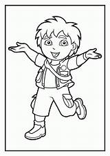 Diego Coloring Pages Printable Dora Explorer Go Chargers San Kids Colouring Color Epic Comments Print Getdrawings Getcolorings Printables Coloringhome Related sketch template