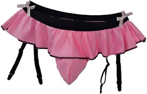 sissy pouch panties men s skirted bow mooning bikini briefs girly