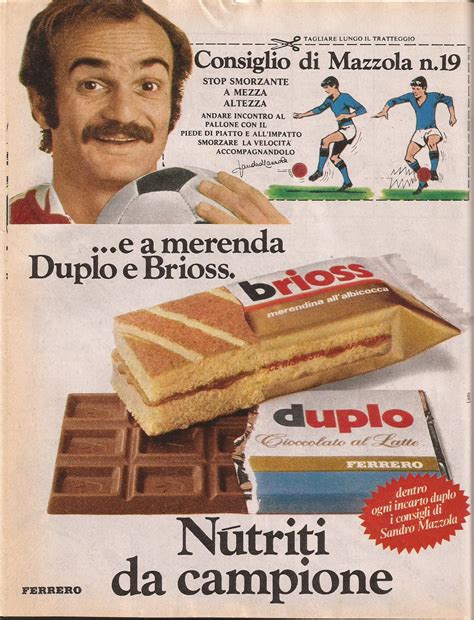 duplo briossferrero sandro mazzola retro recipes  recipes