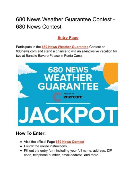 news weather guarantee contest  sweepstakesoffers issuu