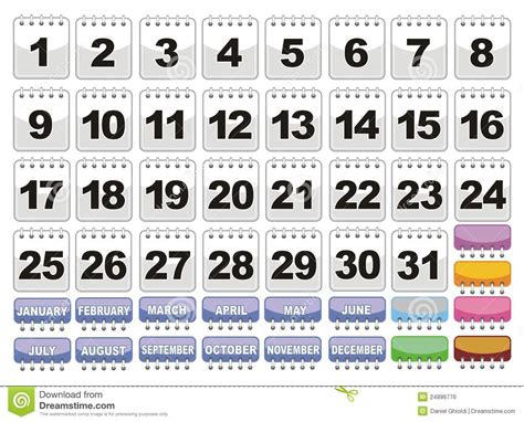 printable calendar numbers    month calendar printable