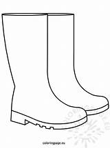 Rain Boots Autumn Coloring Reddit Email Twitter sketch template