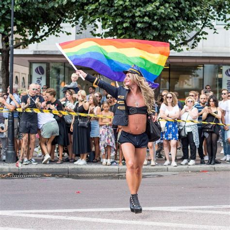 Europride 2018 With Stockholm Pride Parade Editorial Photo Image Of