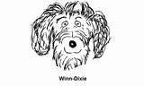 Coloring Dixie Winn Pages Dog sketch template