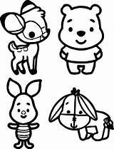 Coloring Pages Pooh Winnie Baby Disney Tigger Cute Colouring Kawaii Sheets Cartoon Drawing Animal Color Eeyore Princess Printable Kids Rocks sketch template