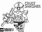 Coloring Nexo Pages Knights Knight Smasher Crust Lego Kids Getcolorings Printable Getdrawings sketch template