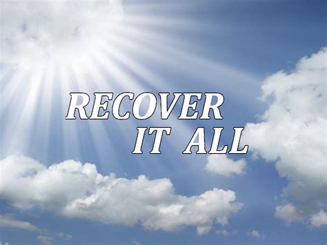 recover whats  lost