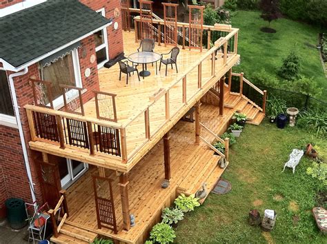 western red cedar photo gallery real cedar patio deck designs multi level deck house deck