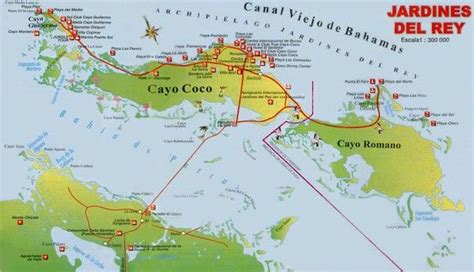 map  cayo coco cuba cayo coco   island  central cuba     inclusive