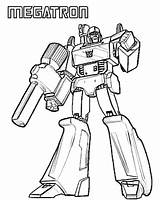 Coloring Megatron Transformers Advertisement sketch template