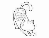 Lazy Cat Coloring Coloringcrew Book Animals sketch template