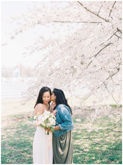 District Of Columbia Cherry Blossom Engagement Session