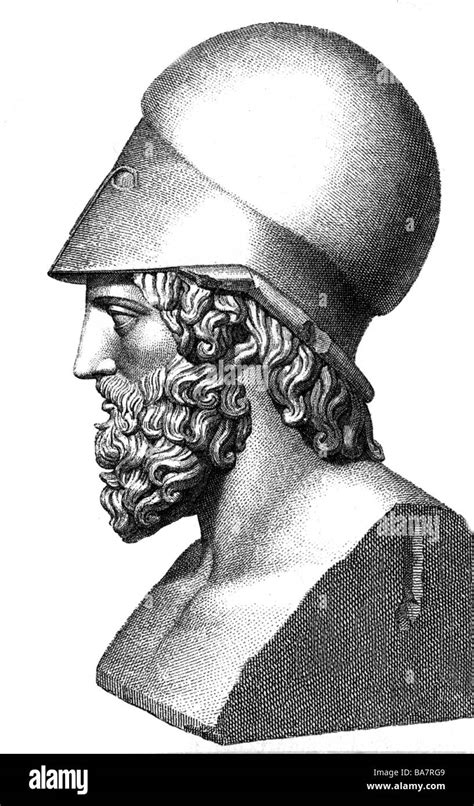 Themistokles Circa 525 459 Bc Greek Politician Portrait Bust