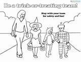 Safety Halloween Coloring Pages Getdrawings sketch template