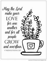 Coloring Spring Hello Pages Thessalonians Fun Bible Lord Heart Kids Quotes Thess Grow Choose Board sketch template