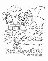 Kids Club Coloring Fun Security sketch template