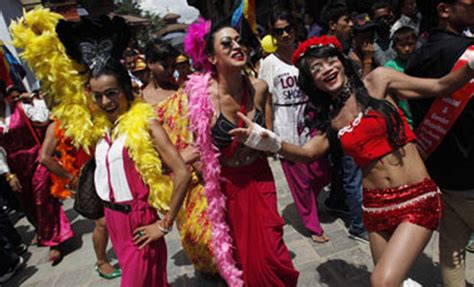 Nepal Gay Community Parades For Same Sex Marriage Nepal Gay Community