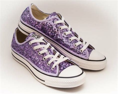 Violet Sequin Chuck Taylor All Stars 💜 Purple Converse Sparkly