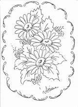 Tecido Margaridas Riscos Flores Margarida Passo Cesto Cerveira Ariane Belleza Manualidades Margaritas sketch template