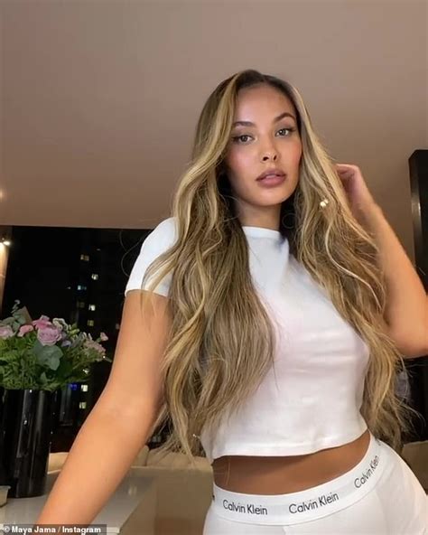 maya jama shows off her new blonde highlighted hair on instagram