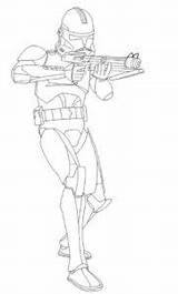 Trooper Clone Fierce sketch template