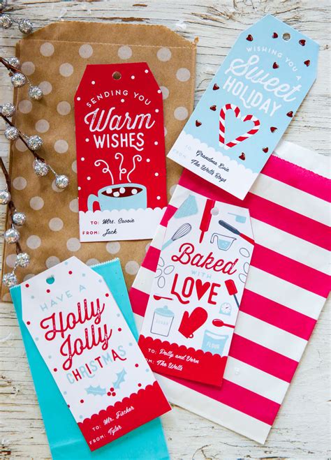 customizable holiday gift tags   bites