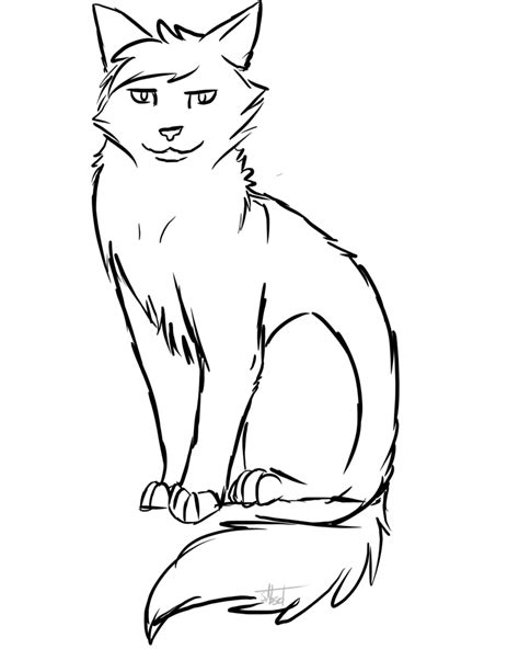 cat sitting drawing  getdrawings