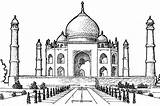 Taj Mahal Netart sketch template