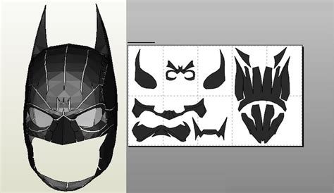 pin  kayla faith  cosplay batman mask template batman mask