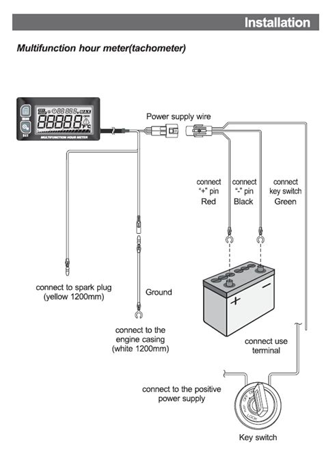 engine hour meter wiring diagram