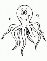 Octopus Coloring Pages Printable Kids Gif sketch template