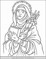 Siena Coloring Thecatholickid Alexandria sketch template