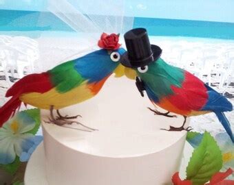popular items  parrot cake topper  etsy