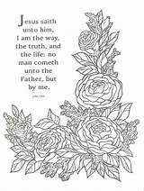 Coloring Bible Verse Pages John 14 Book Praying Hands Sheets Verses sketch template