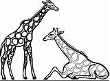Giraffe Clip Coloring Clipart Clipartbest Surprising Cliparts sketch template