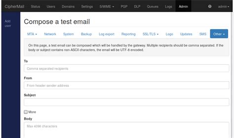 Compose Email — Ciphermail Documentation