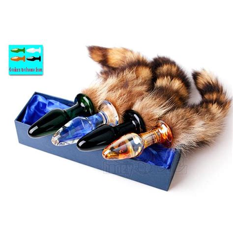 Adult Love Funny Fox Tail Metal Anal Plug Sex Toys For