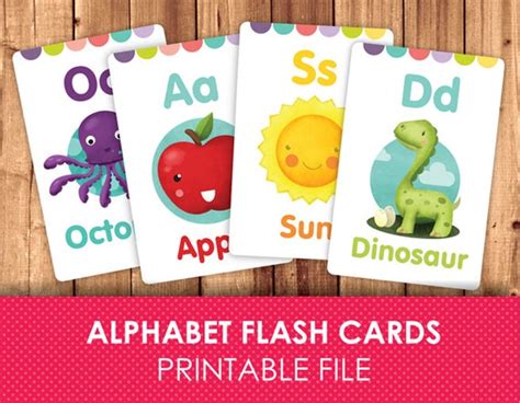 flashcards  kids printable flash cards abc flashcards alphabet