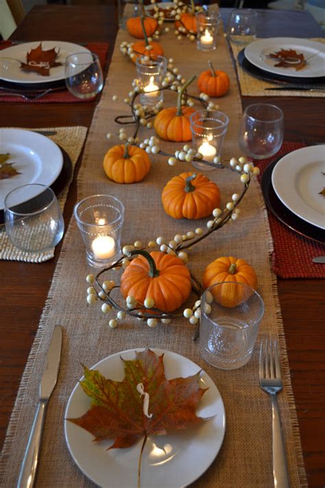 beautify your home with these decorating dinner table for thanksgiving
