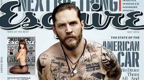 Scowling Shirtless Tattooed Tom Hardy I Don T Feel Very Manly