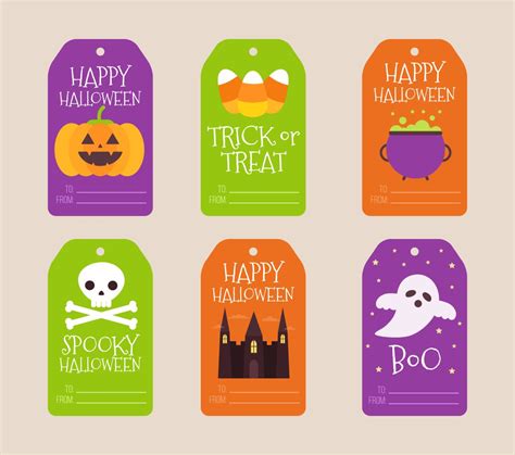 awesome halloween printable gift tags