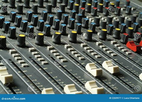 audio levels stock image image  radio production master