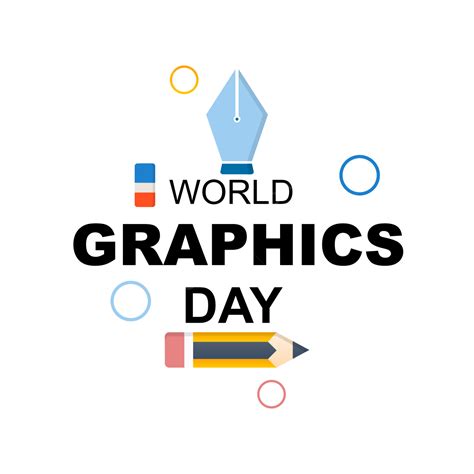 world graphics day vector design images write vector graphics day