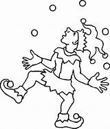 Juggler Coloring Pages Carnival Awesome Boy Freddy Costume Template Color sketch template