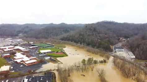 drone footage captures flooding  eastern kentucky