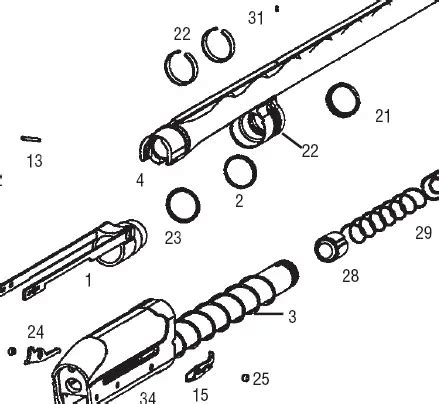 remington   parts schematic