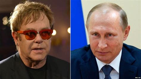 Elton John Kremlin Denies Putin Phoned Over Gay Rights Bbc News
