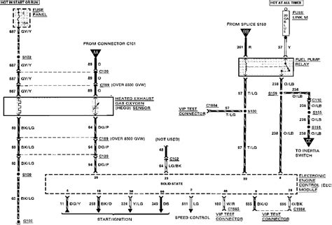 qa ford  fuel pump relay location wiring diagram