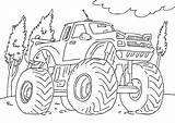 Monster Coloring Pages Truck Trucks Printable Kids sketch template